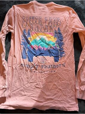 Simply Southern Pink Crewneck Graphic Tee